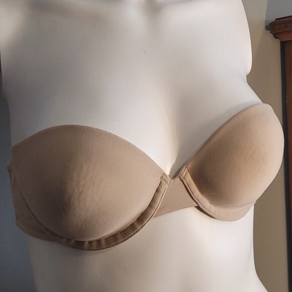 Maidenform 8250 Strapless Multiway Bra Size 34B Nude Convertible Underwire - Picture 9 of 10